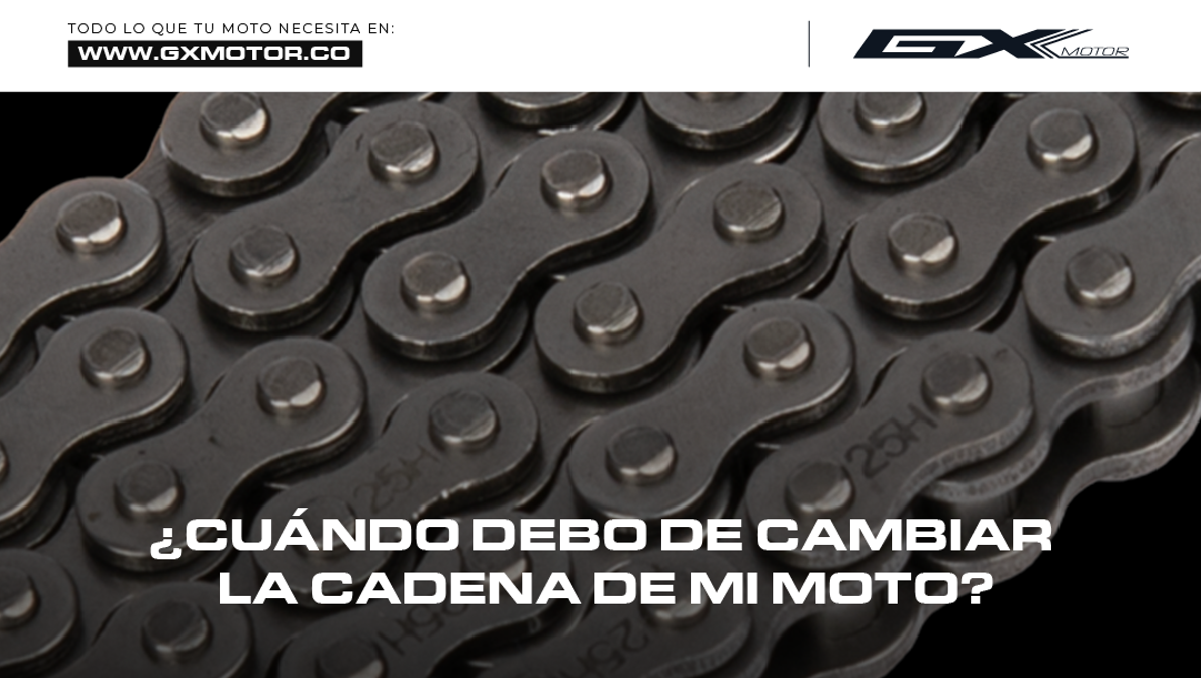 ¿Cuándo debo cambiar la cadena de mi moto?
