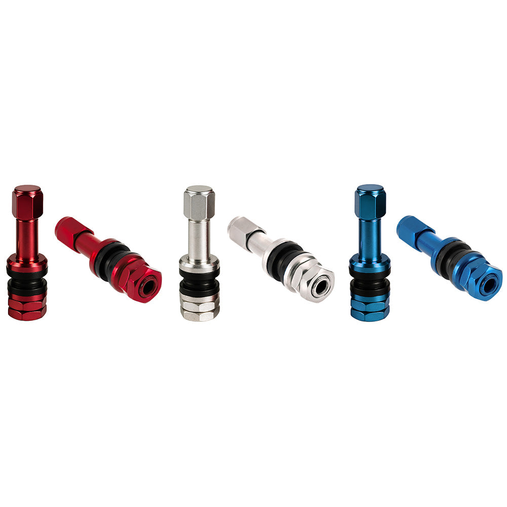 Válvula para Rin Recta Rojo en Aluminio