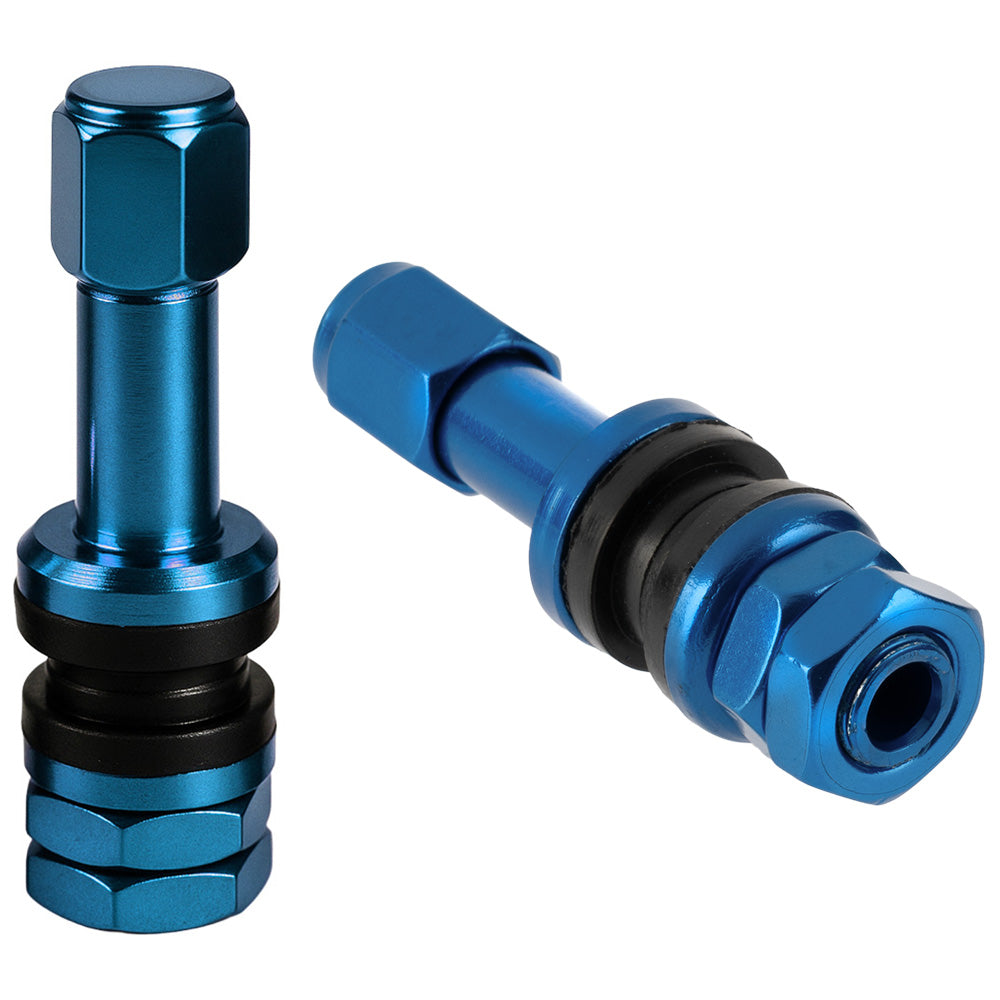 Válvula para Rin Recta Azul en Aluminio