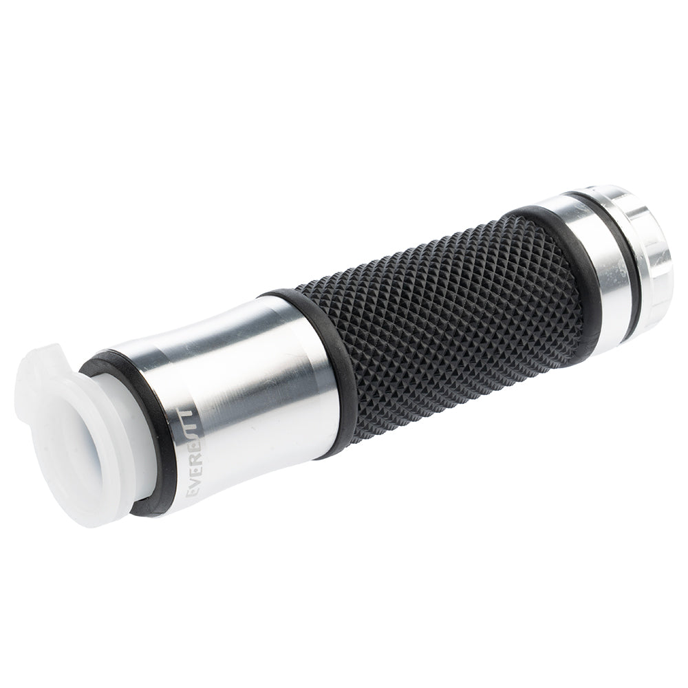 Grips de lujo Silver con carretel 123/15mm Everestt