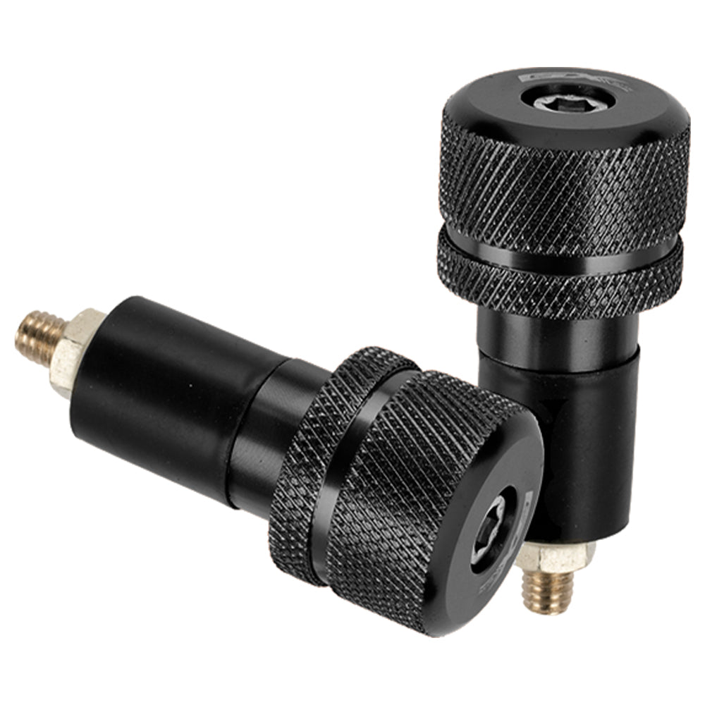 Topes para manubrio en aluminio negro GX Motor