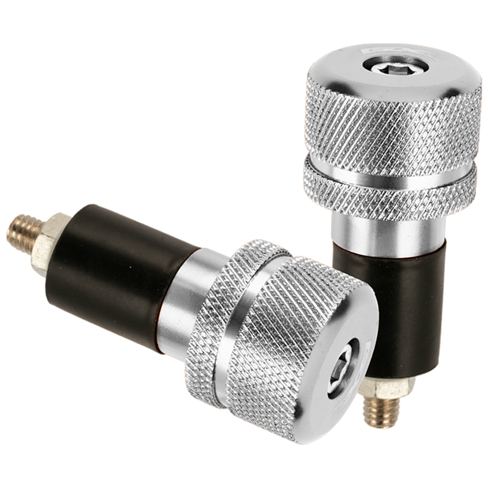 Topes para manubrio en aluminio natural GX Motor