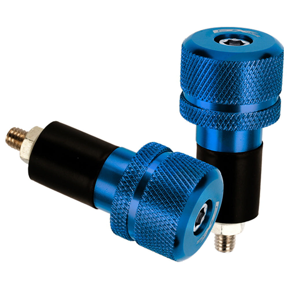 Topes para manubrio en aluminio azul GX Motor