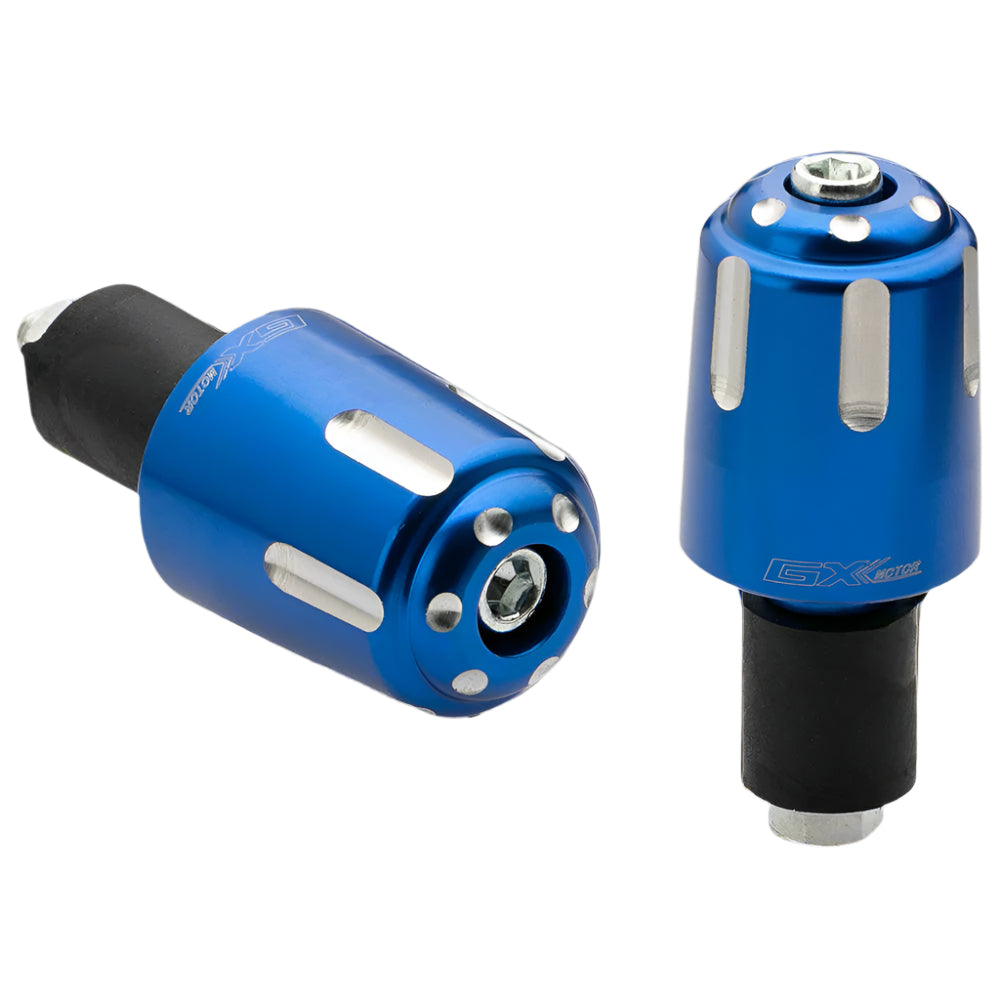 Topes para manubrio en aluminio azul GX Motor