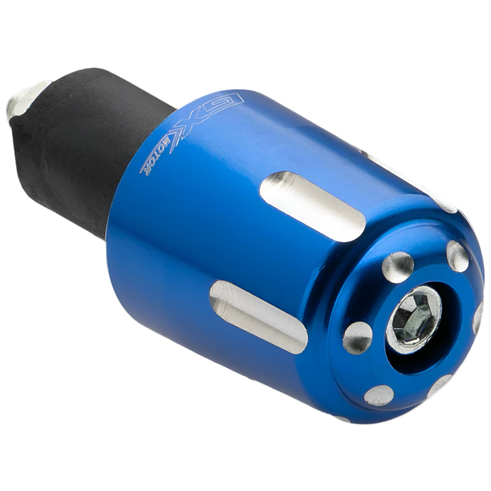 Topes para manubrio en aluminio azul GX Motor