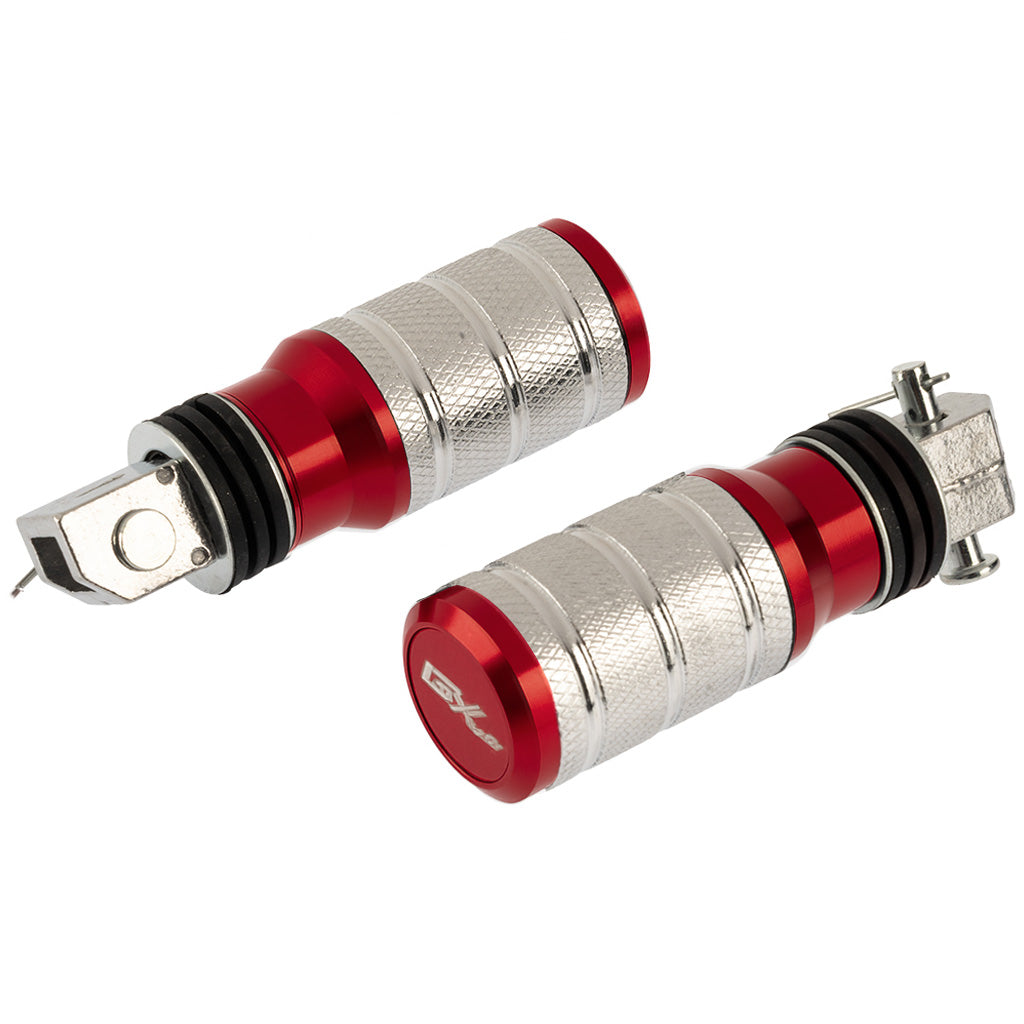 Posapiés de lujo trasero Negro/Rojo GX Motor