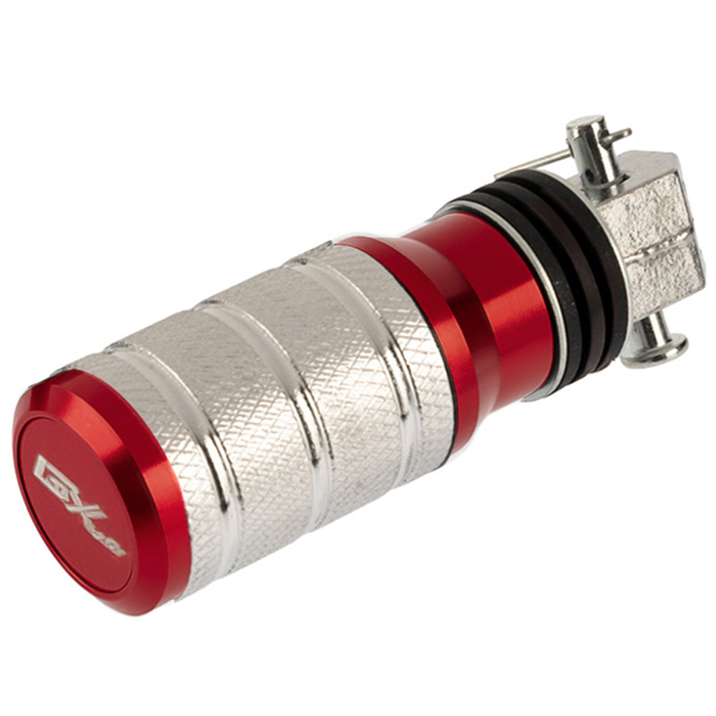 Posapiés de lujo trasero Negro/Rojo GX Motor