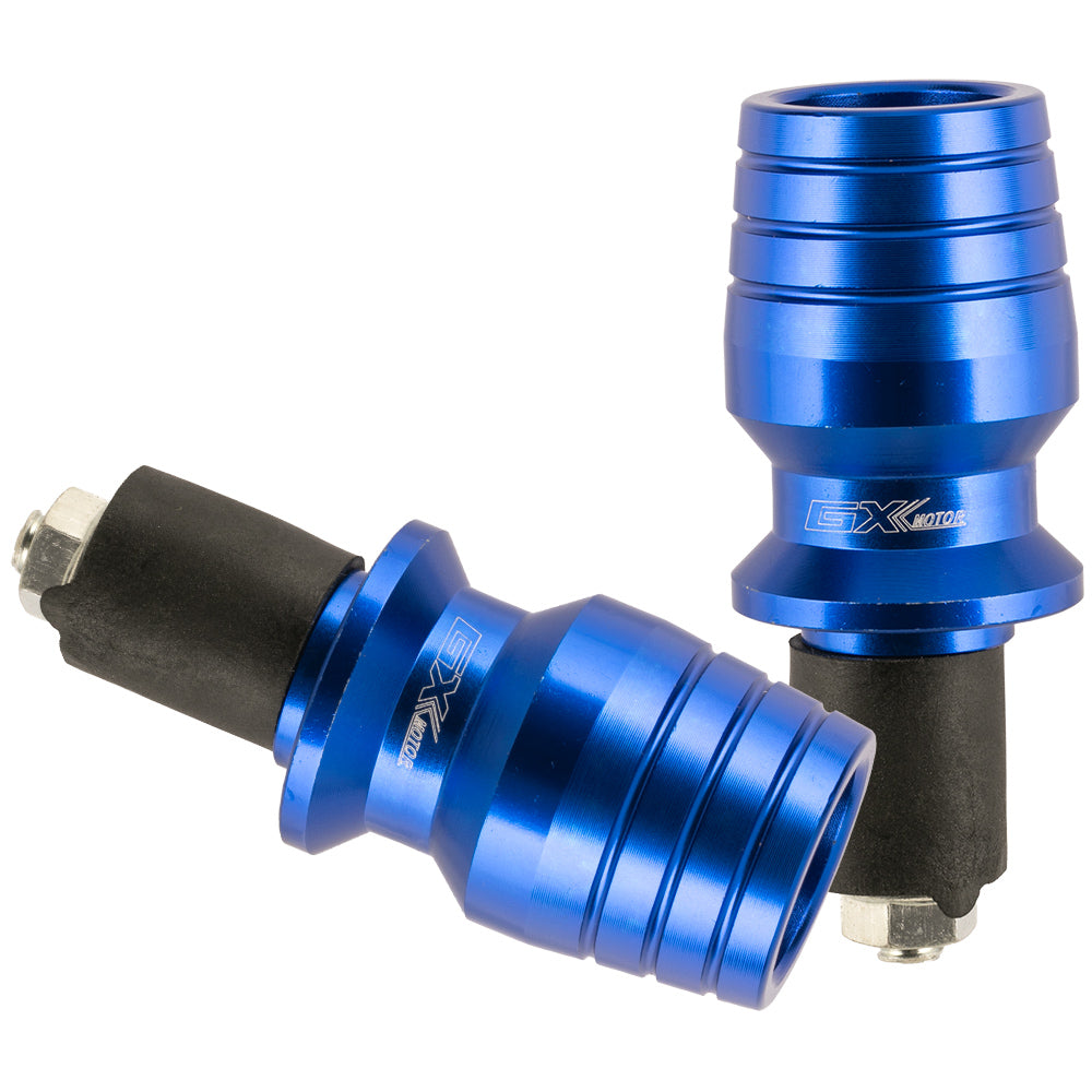 Topes para manubrio en aluminio azul GX Motor