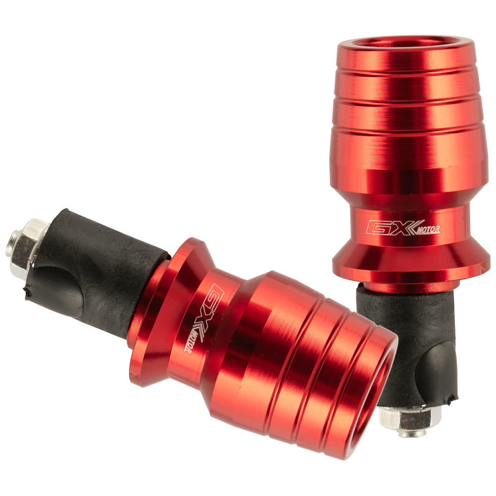 Topes para manubrio en aluminio rojo GX Motor