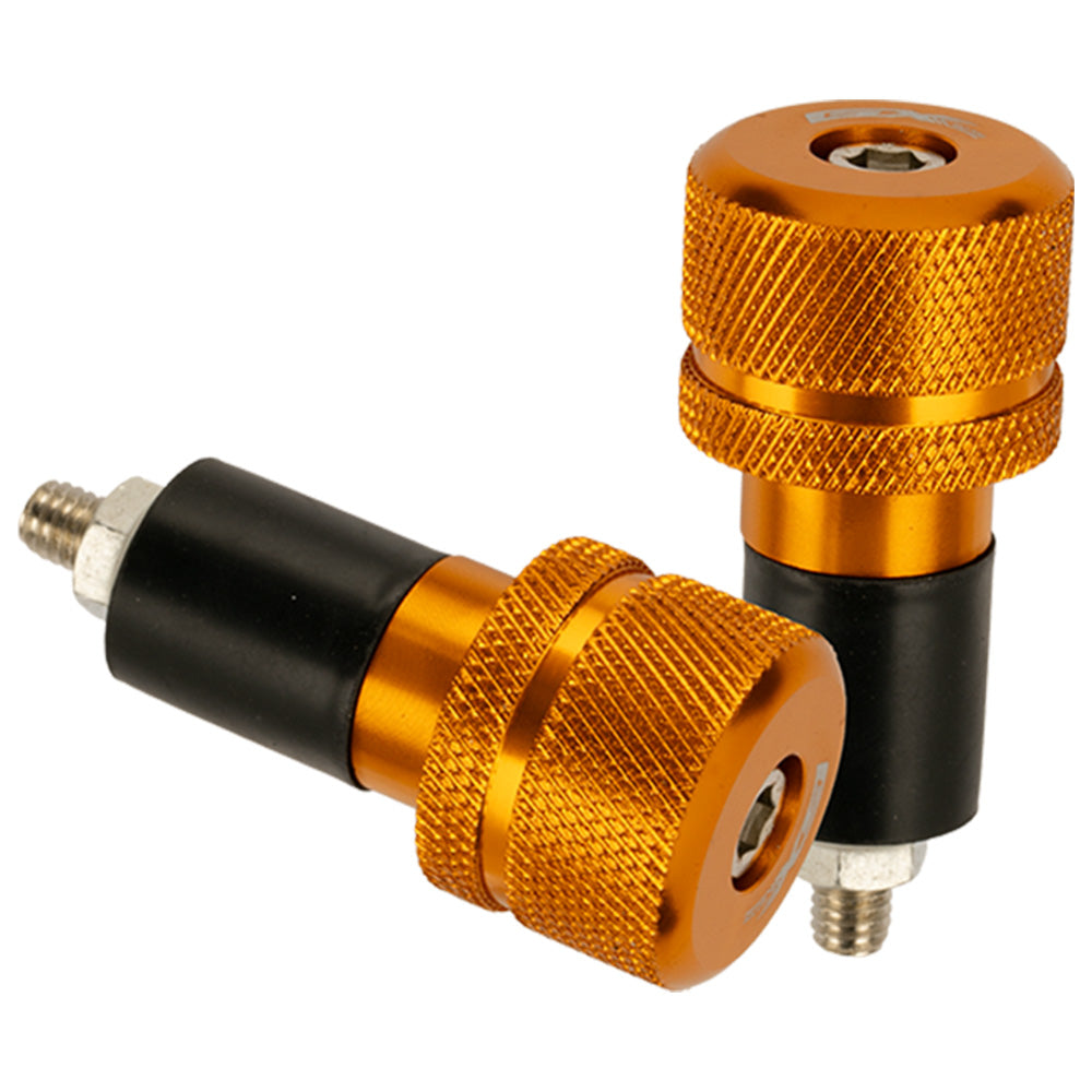 Topes para manubrio en aluminio dorado GX Motor