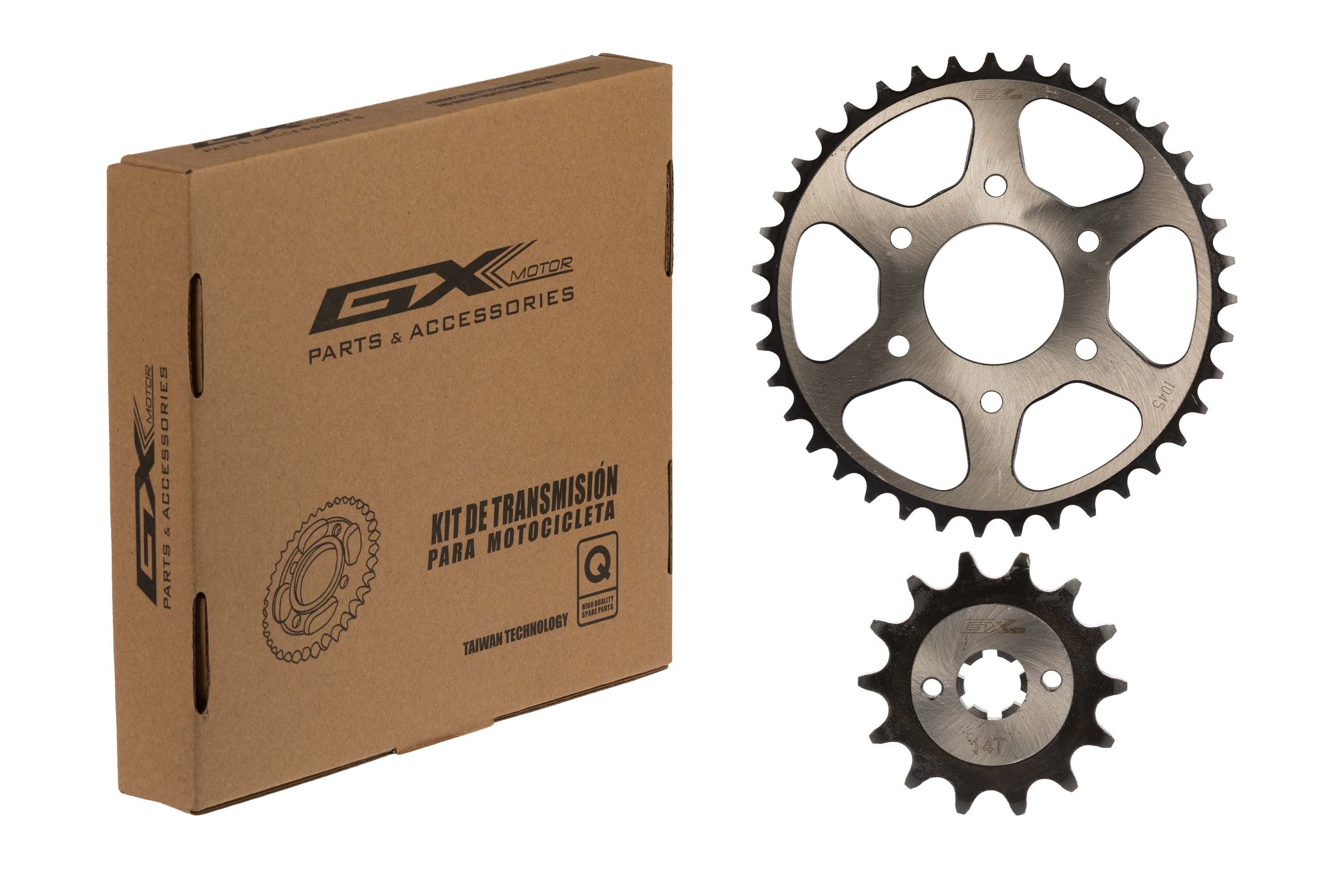 Kit Sprocket-Piñon negro 39T/14T Pulsar NS 200 GX Motor