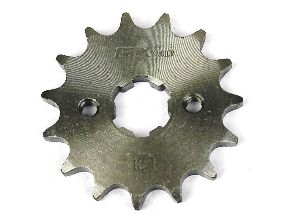 Piñón delantero CBF 150/INVICTA/XR 150L/RTX paso 428-15T GX Motor