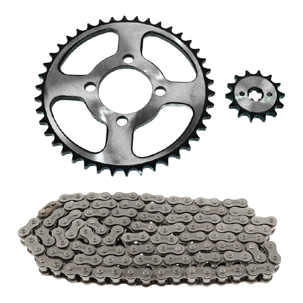 Kit de arrastre Negro 428H/124L/50T/14T XTZ 125 GX Motor