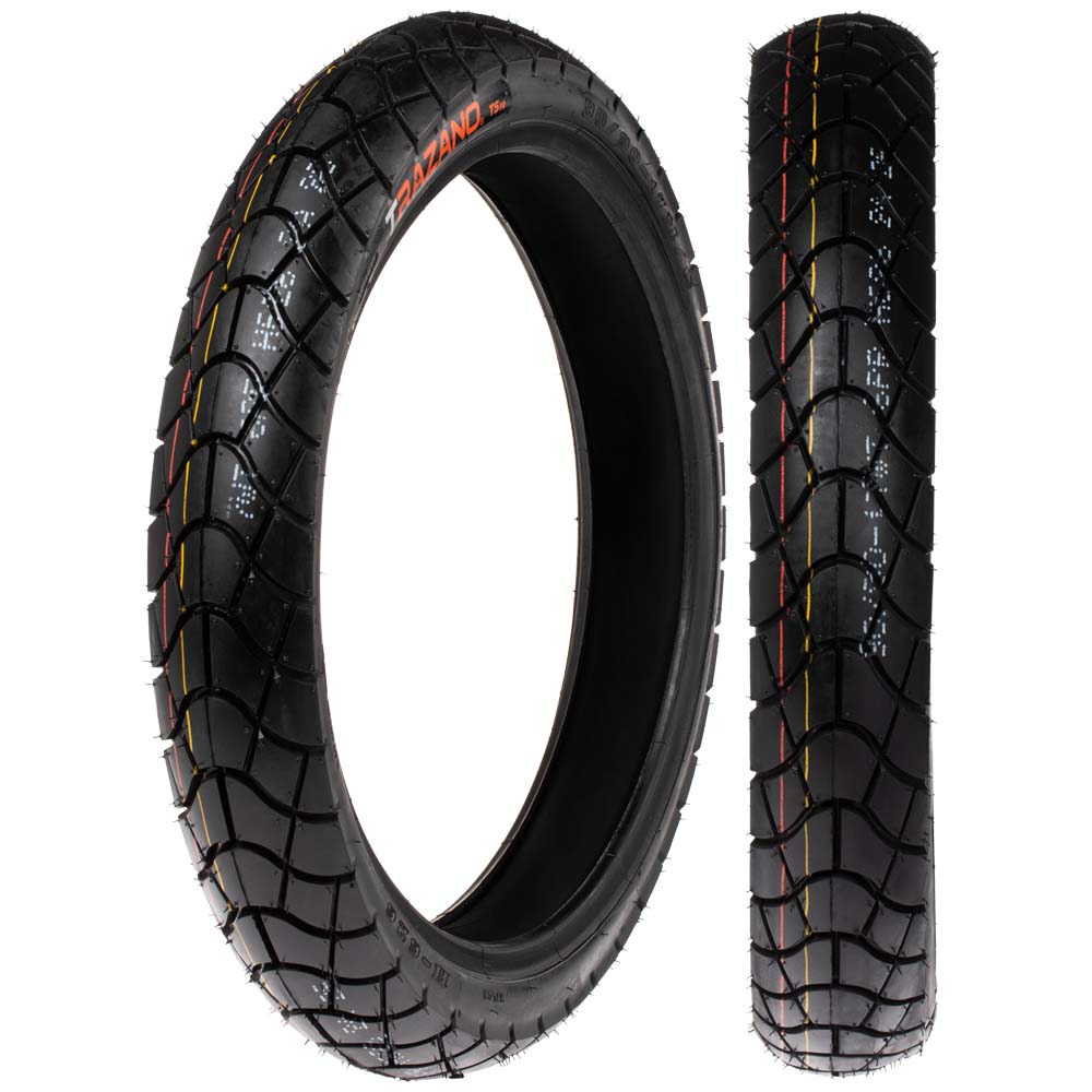 Llanta Trazano 90/90-17 TS10 TT Trasera Doble Propósito