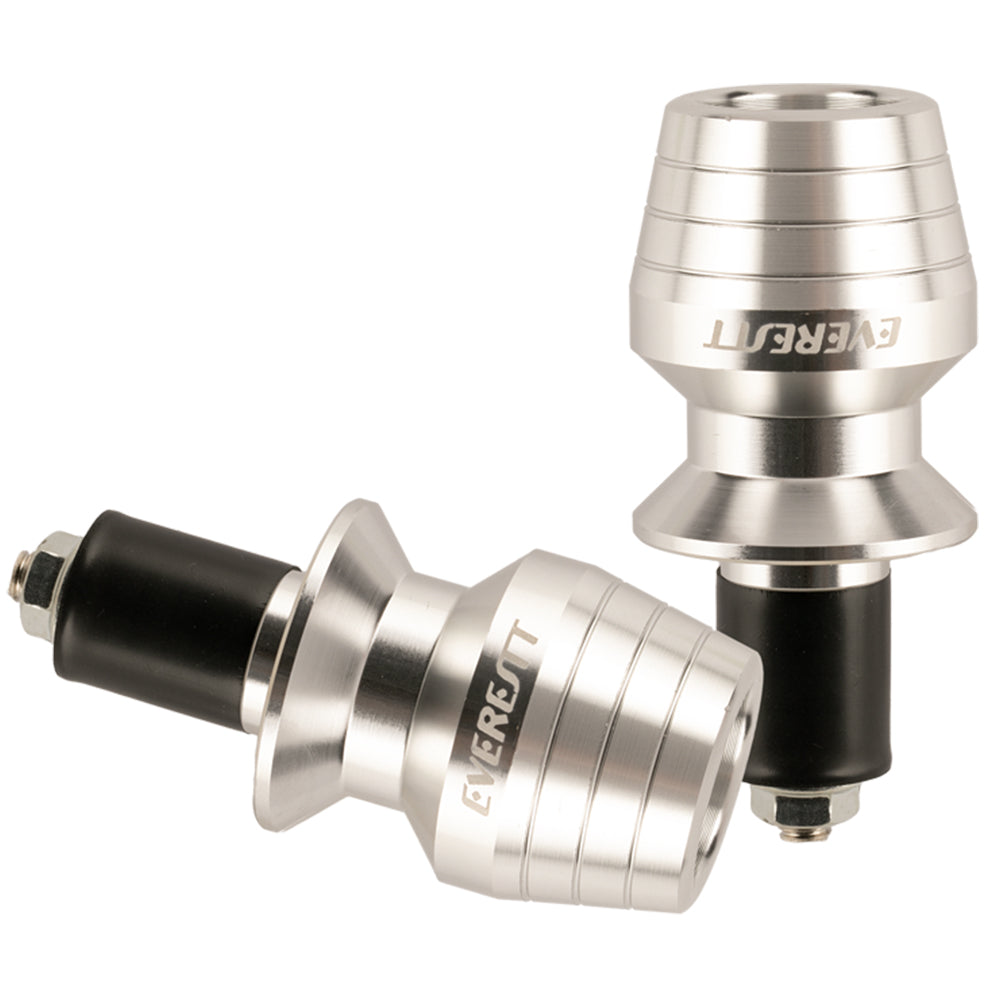 Topes para manubrio cónico Silver en aluminio Everestt