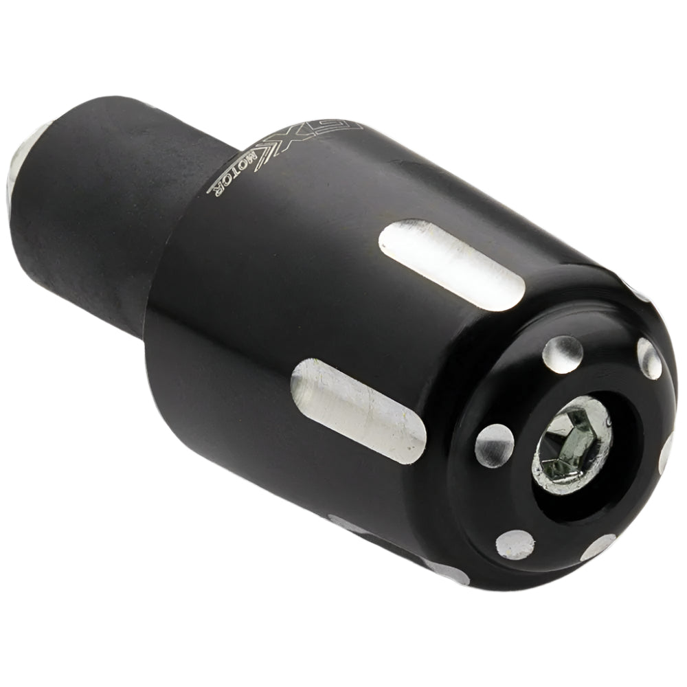 Topes para manubrio en aluminio negro GX Motor