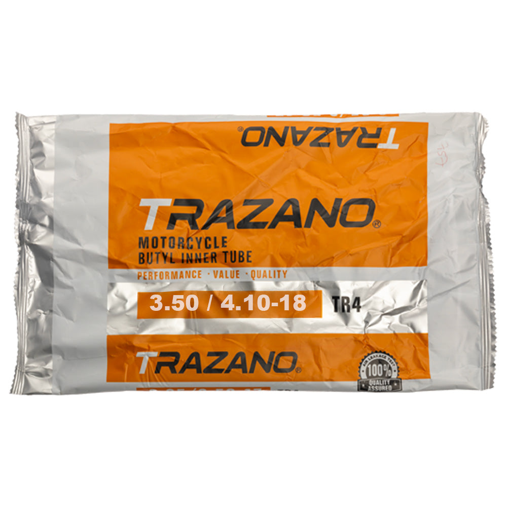 Neumático Moto 3.50/4.10 -18 Válvula TR4 Trazano