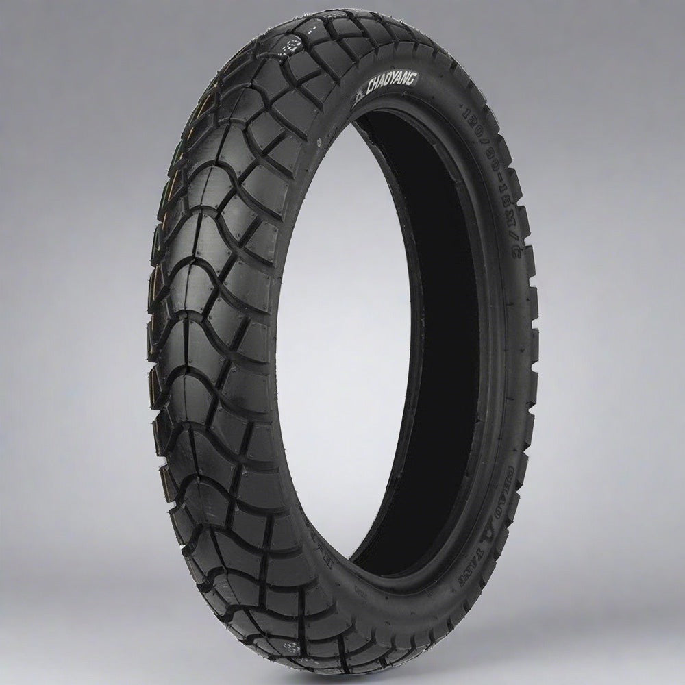 Llanta Chaoyang 110/90-17 H626 TL Trasera Doble propósito con Silica