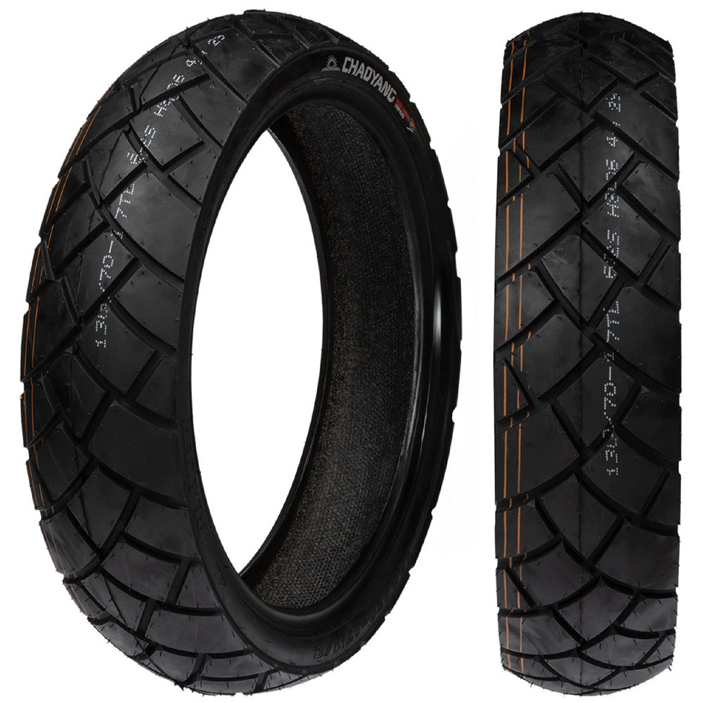 Llanta Chaoyang 140/70-17 H806 TL Trasera Doble propósito Con Silica