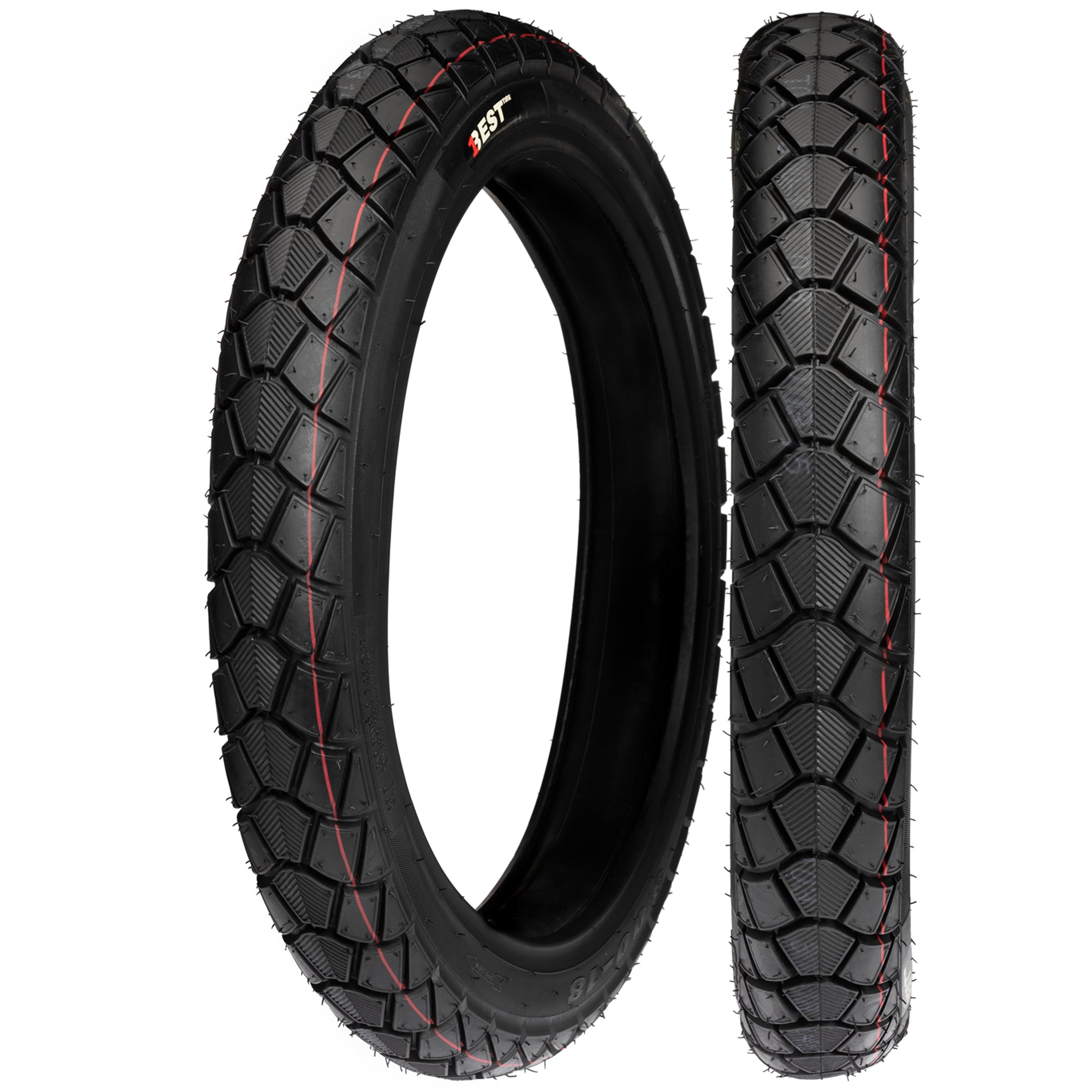 Llanta Best Tire 3.00/18 DX-048 TT Trasera Doble Propósito