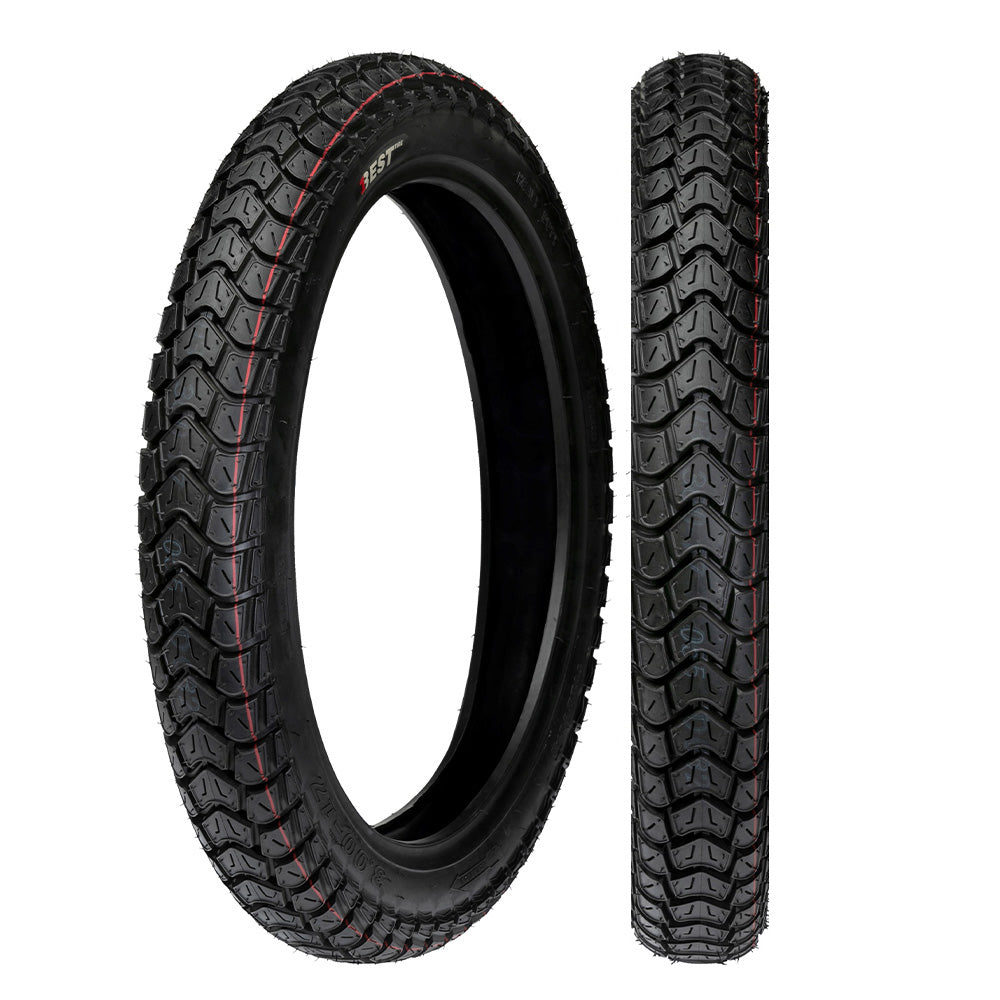 Llanta Best Tire 3.00/18 DX-055 TT Trasera Doble Propósito