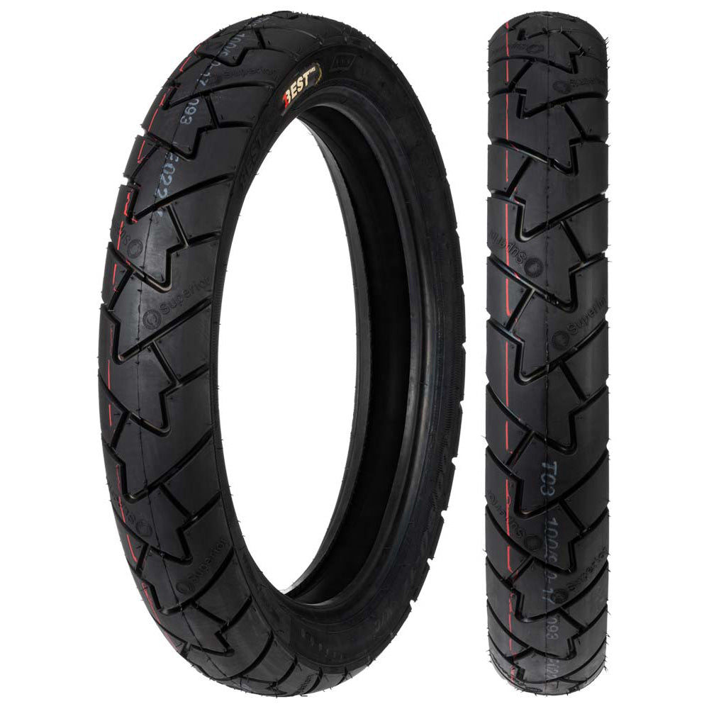 Llanta Best Tire 100/90-17 DX-093 TL Trasera Pista