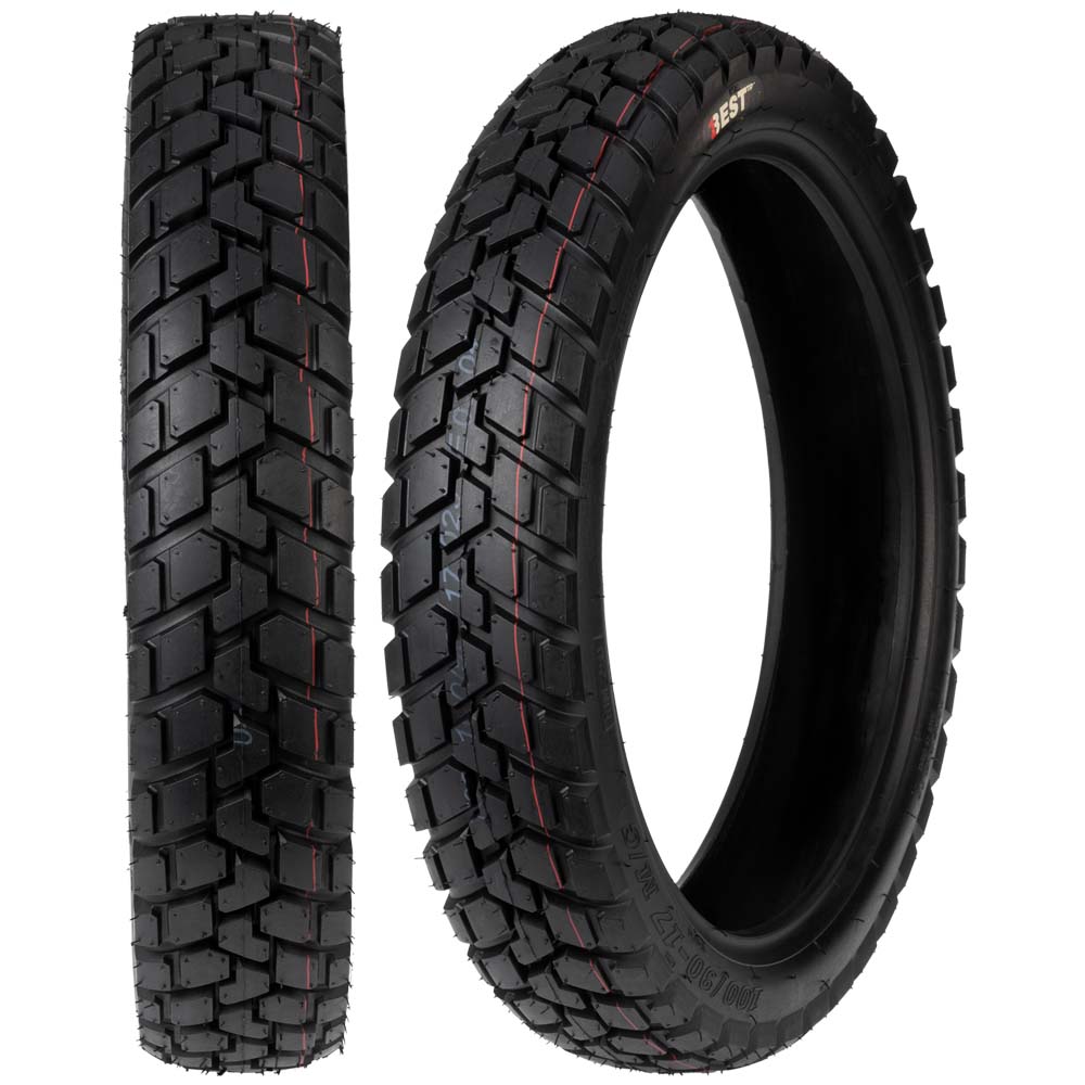 Llanta Best Tire 100/90-17 DX-025 TL Trasera Trial