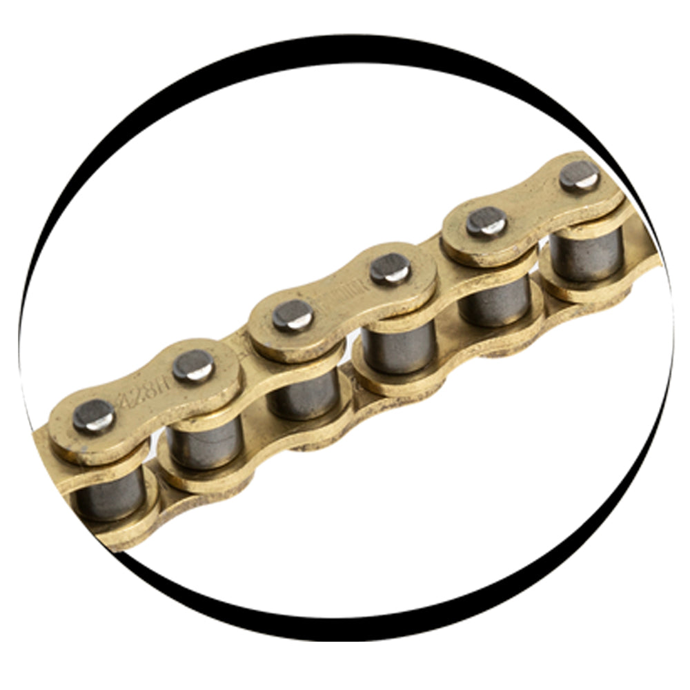 Cadena dorada 428HX132L GX Motor