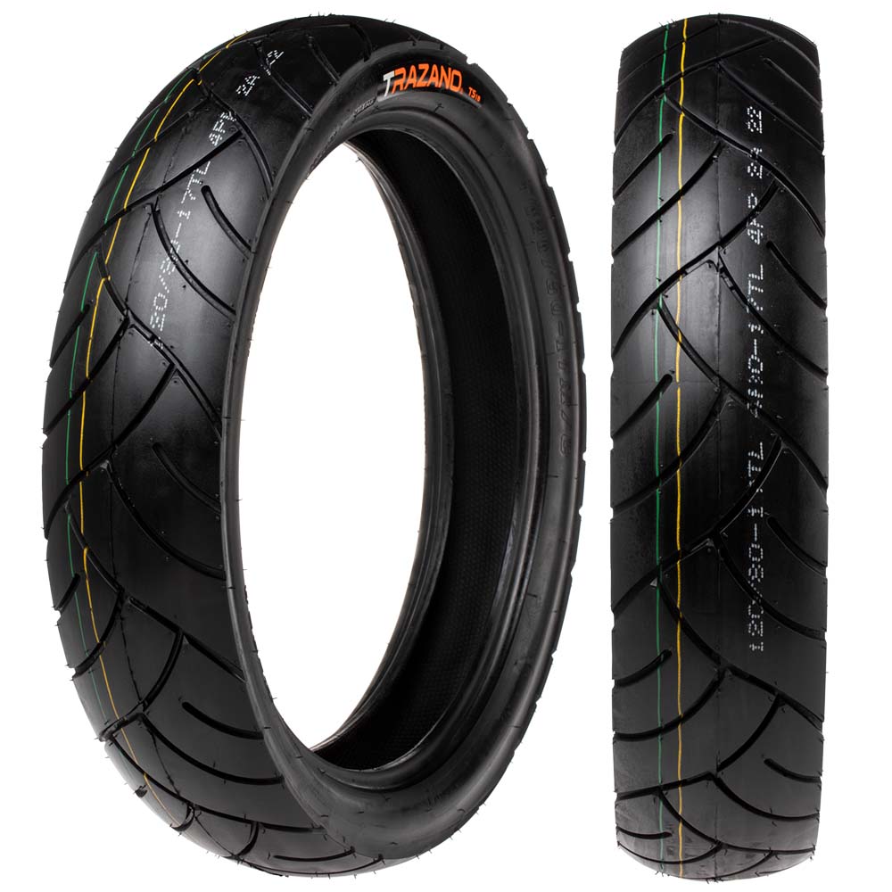 Llanta Trazano 100/80-17 TS18 TL Trasera Tipo Calle