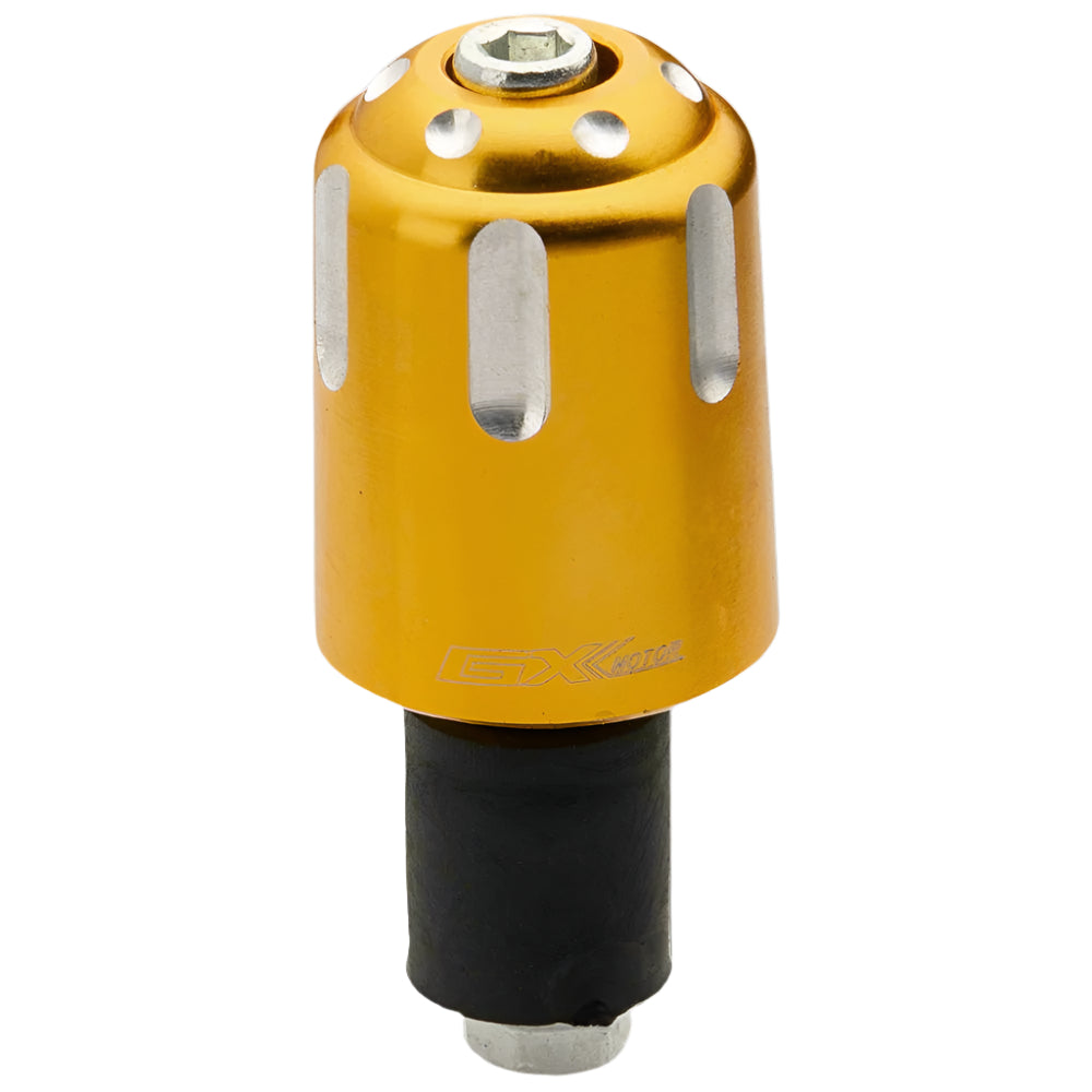 Topes para manubrio en aluminio dorado GX Motor