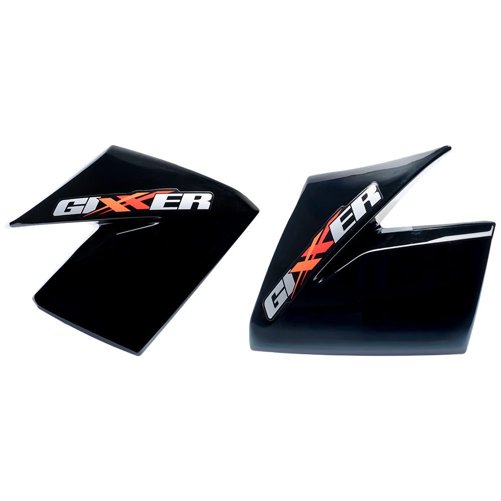 Tapas laterales tanque gasolina Gixxer 150 negro GX Motor