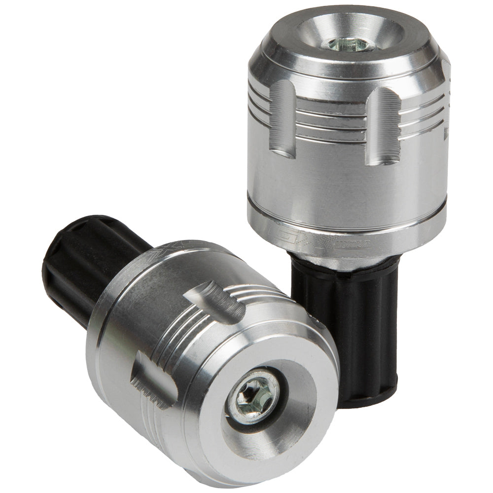 Topes para manubrio en aluminio silver GX Motor