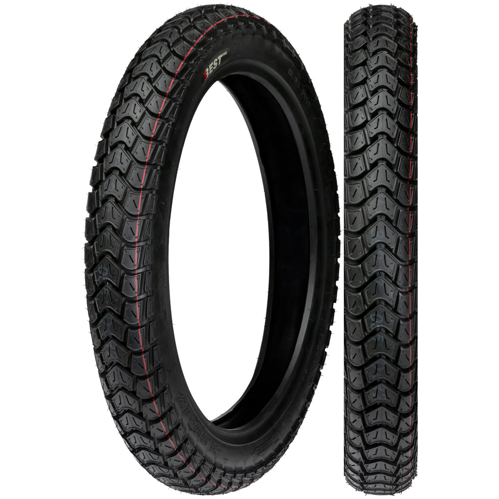 Llanta Best Tire 3.00/17 DX-046 TT Trasera Doble Propósito