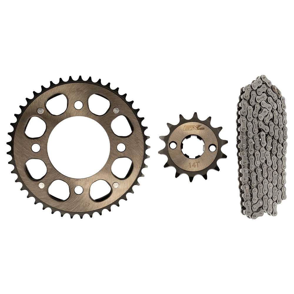 Kit de arrastre negro CB 190R/CB160F 428H/132L/45T/14 GX Motor