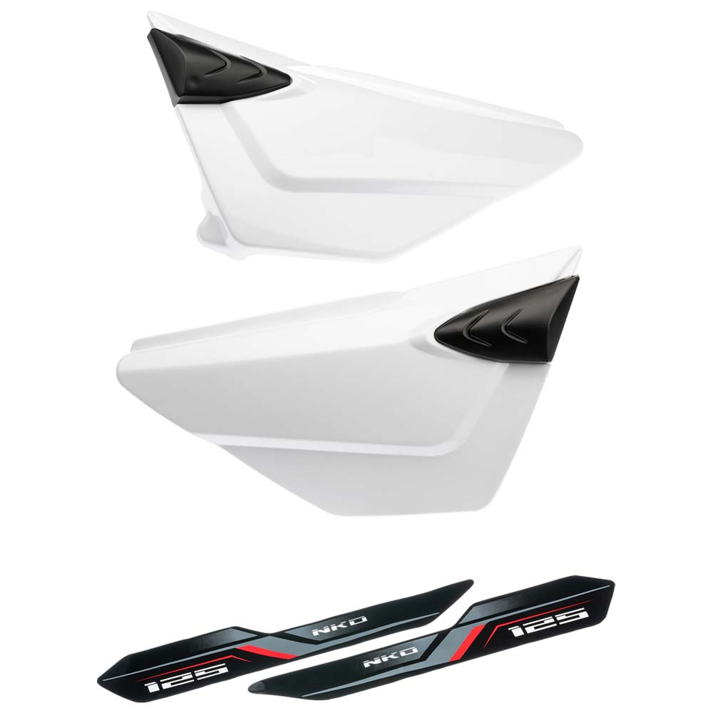 Tapas laterales en blanco AKT NKD Yahosuka