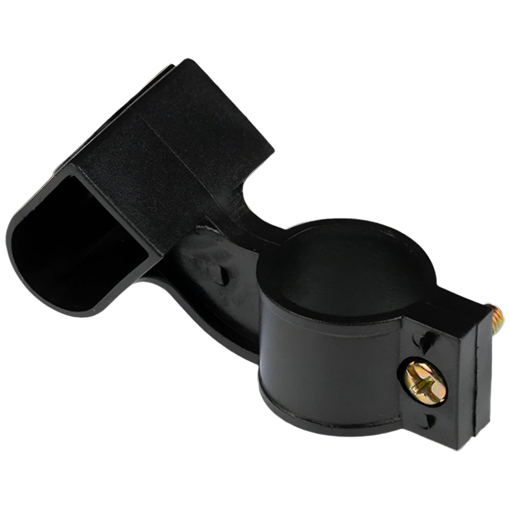 Candado de cable espiral negro con soporte GW