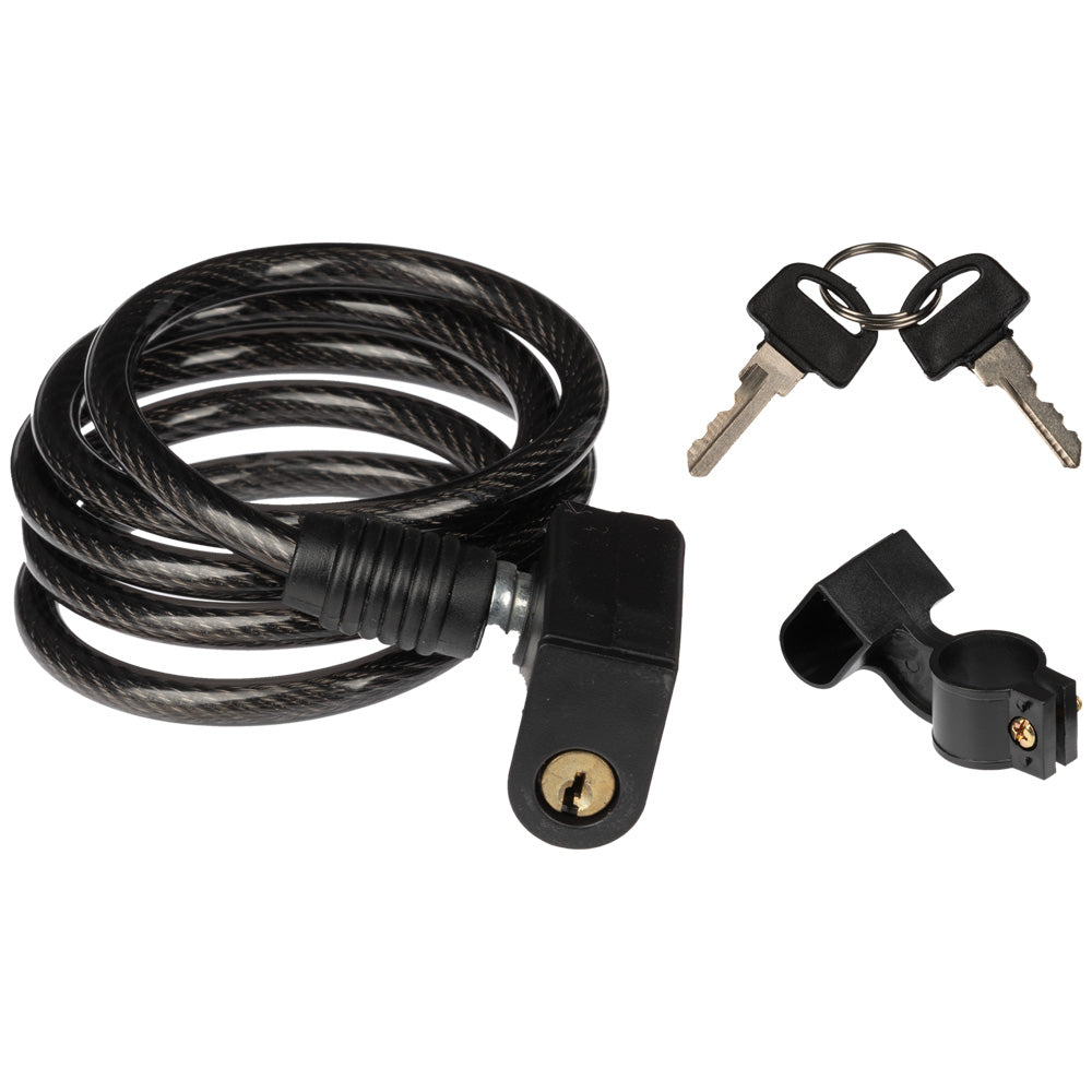Candado de cable espiral con soporte GW