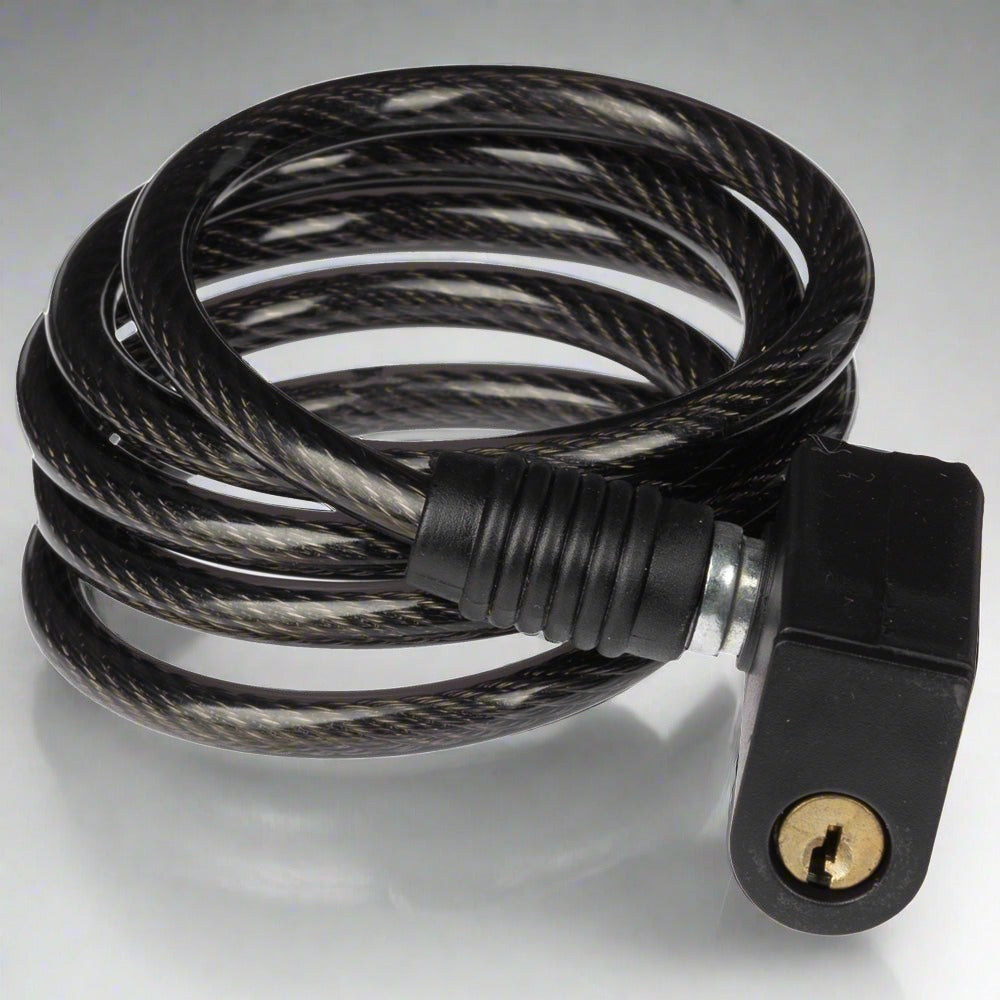 Candado de cable espiral con soporte GW