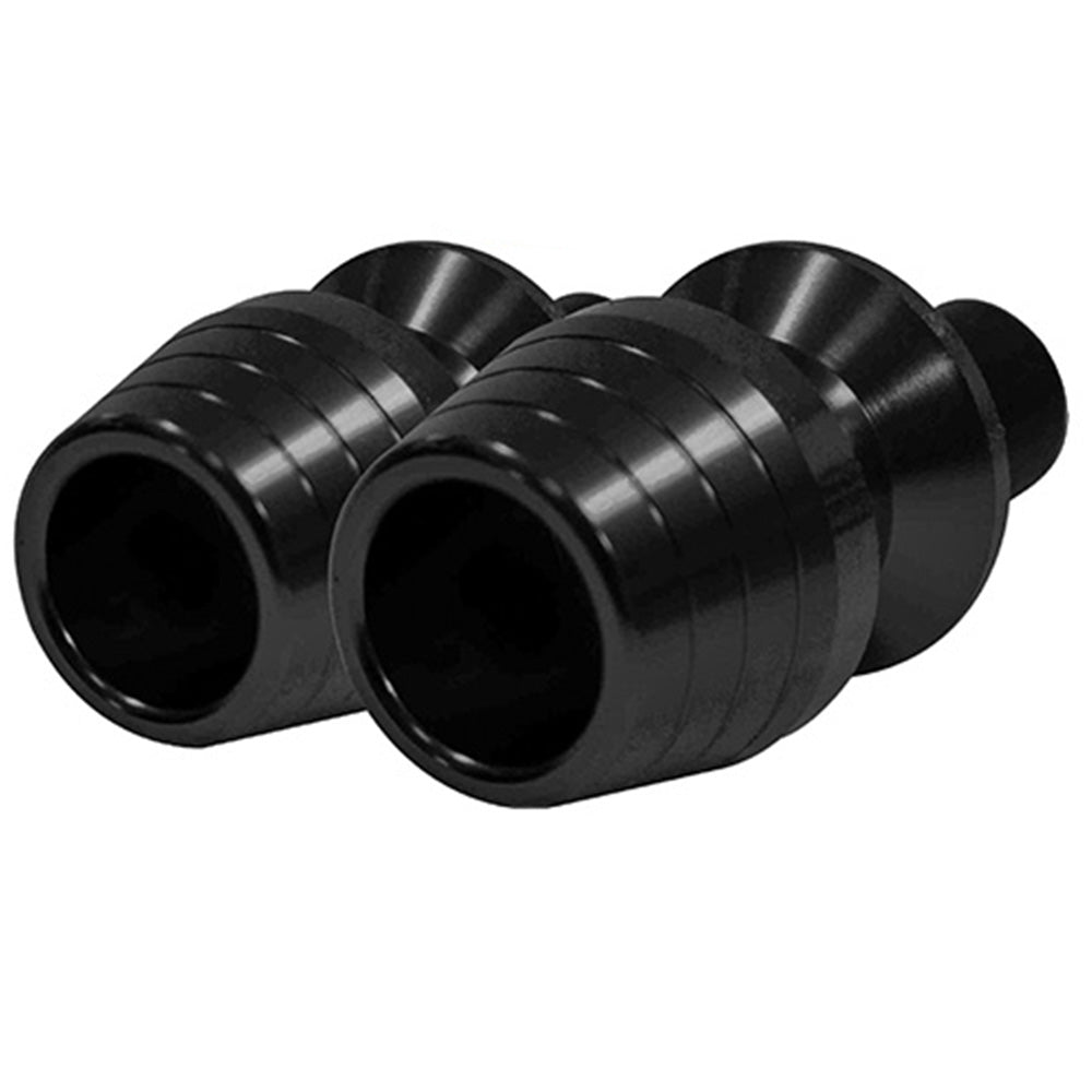 Topes para manubrio cónico negro en aluminio Everestt