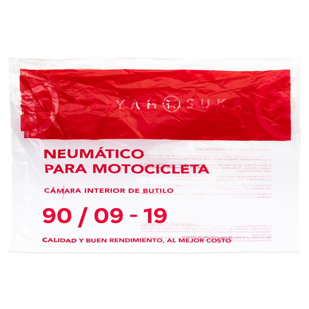 Neumático Moto 90/90-19 Válvula TR4 Yahosuka