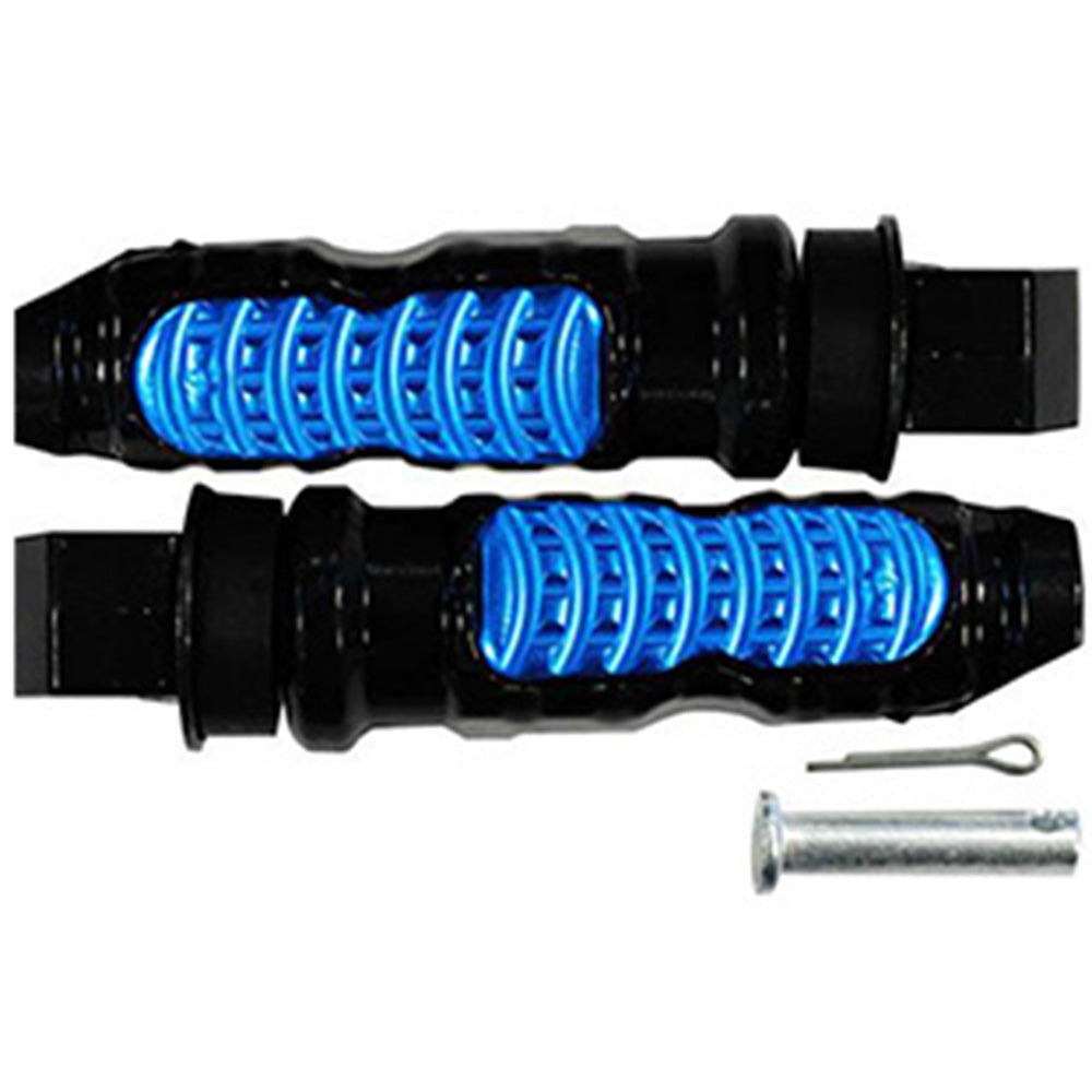 Posapiés de lujo trasero Negro/Azul GX Motor