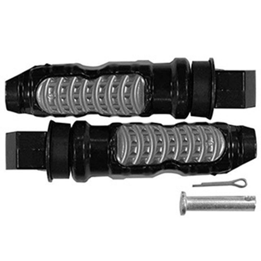 Posapiés de lujo trasero Negro/Silver GX Motor