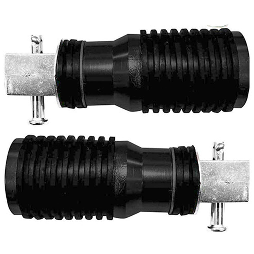 Posapiés de lujo trasero Negro GX Motor