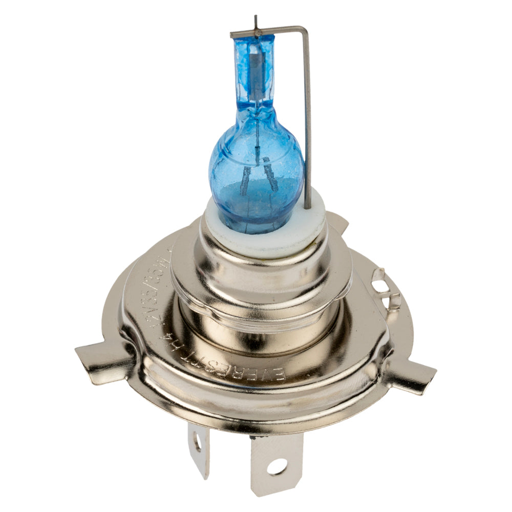 Bombillo farola halógeno en cerámica azul Everestt