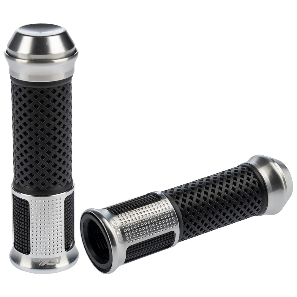 Grips de lujo silver GX Motor