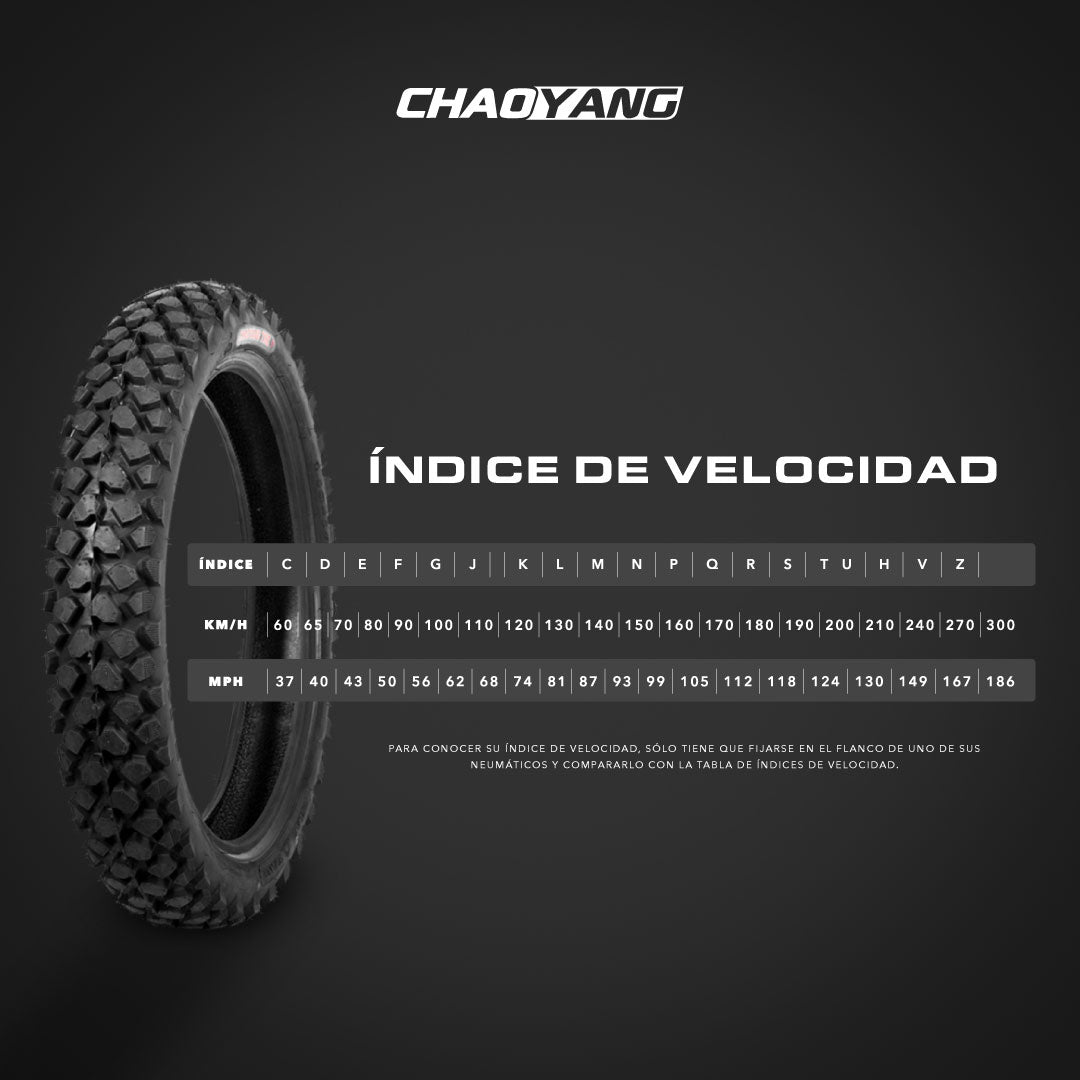 Llanta Chaoyang 90/90-18 H909 TL Trasera Semi-Pisteras
