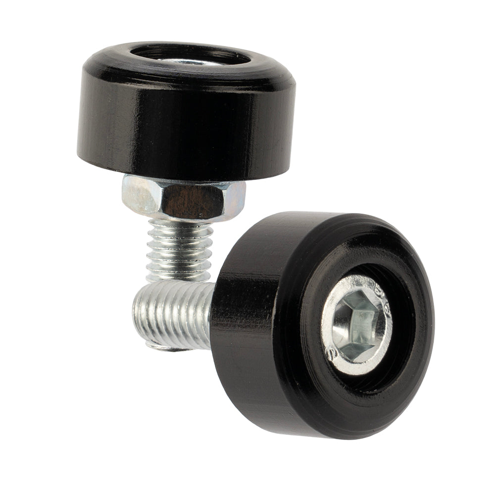 Tornillo Porta Placa Redondo Negro Everestt  (Pack x20)