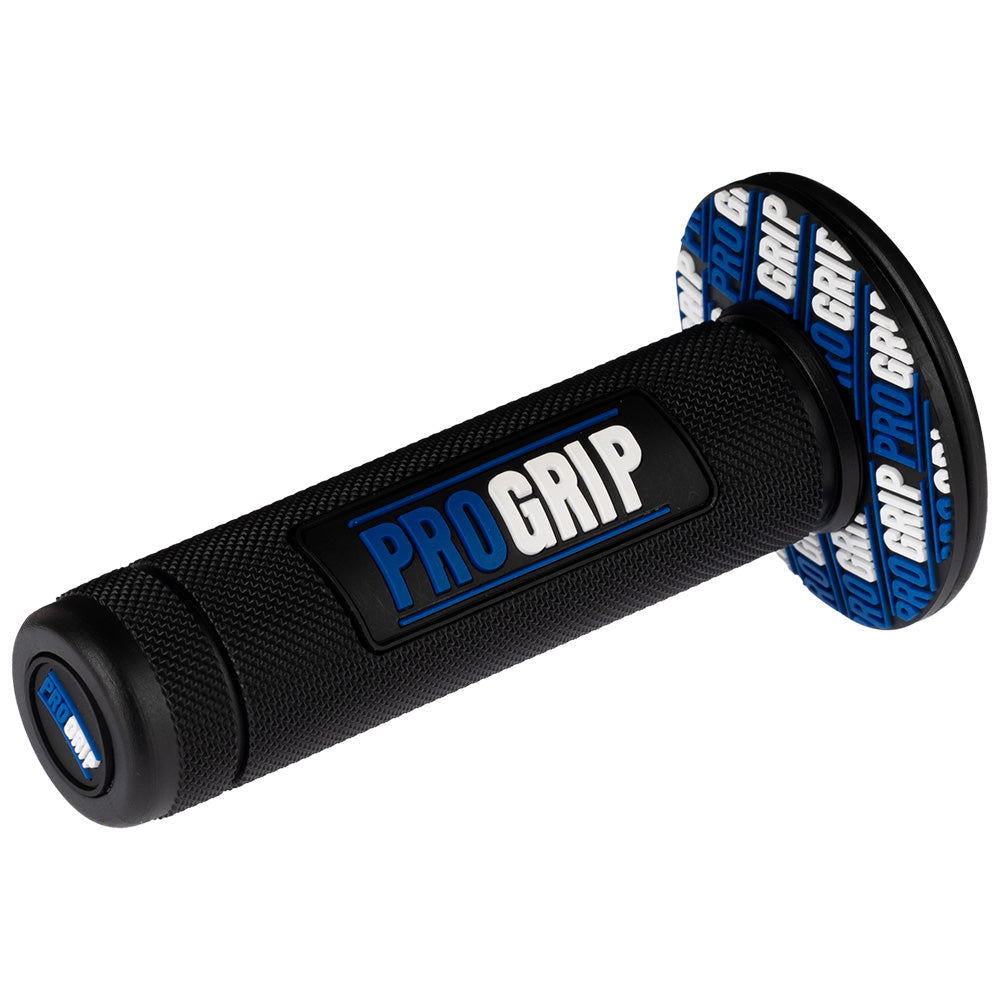 Grips para moto negro azul Progrip liso con carretel Everestt