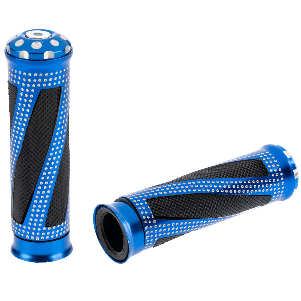 Grips de lujo azul para moto GX Motor