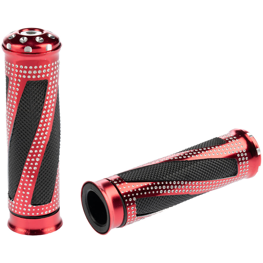 Grips de lujo rojo para moto GX Motor